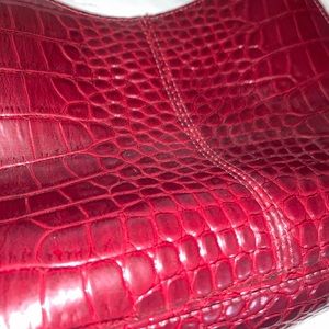 Red leather small purse